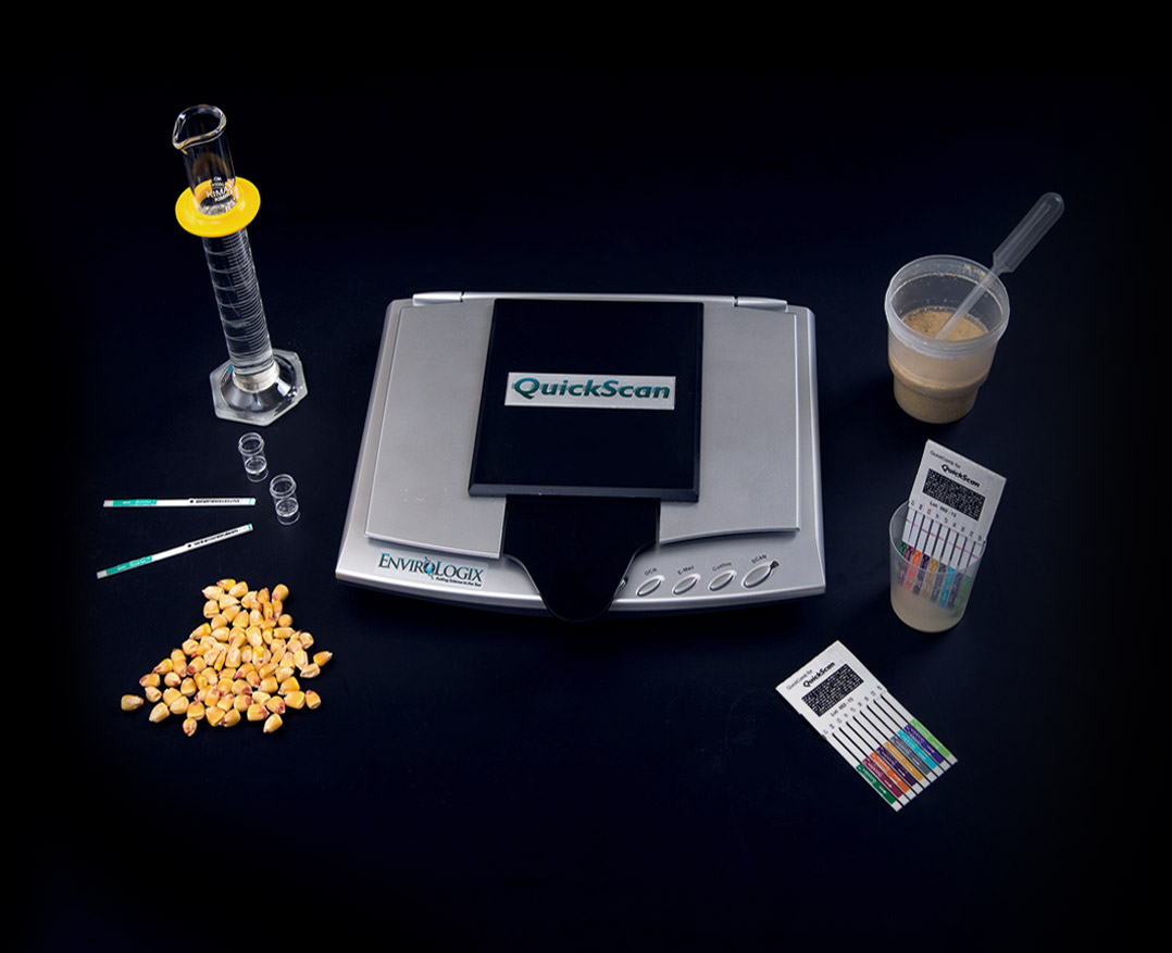 Quickscan optical reader for GMOs and mycotoxins