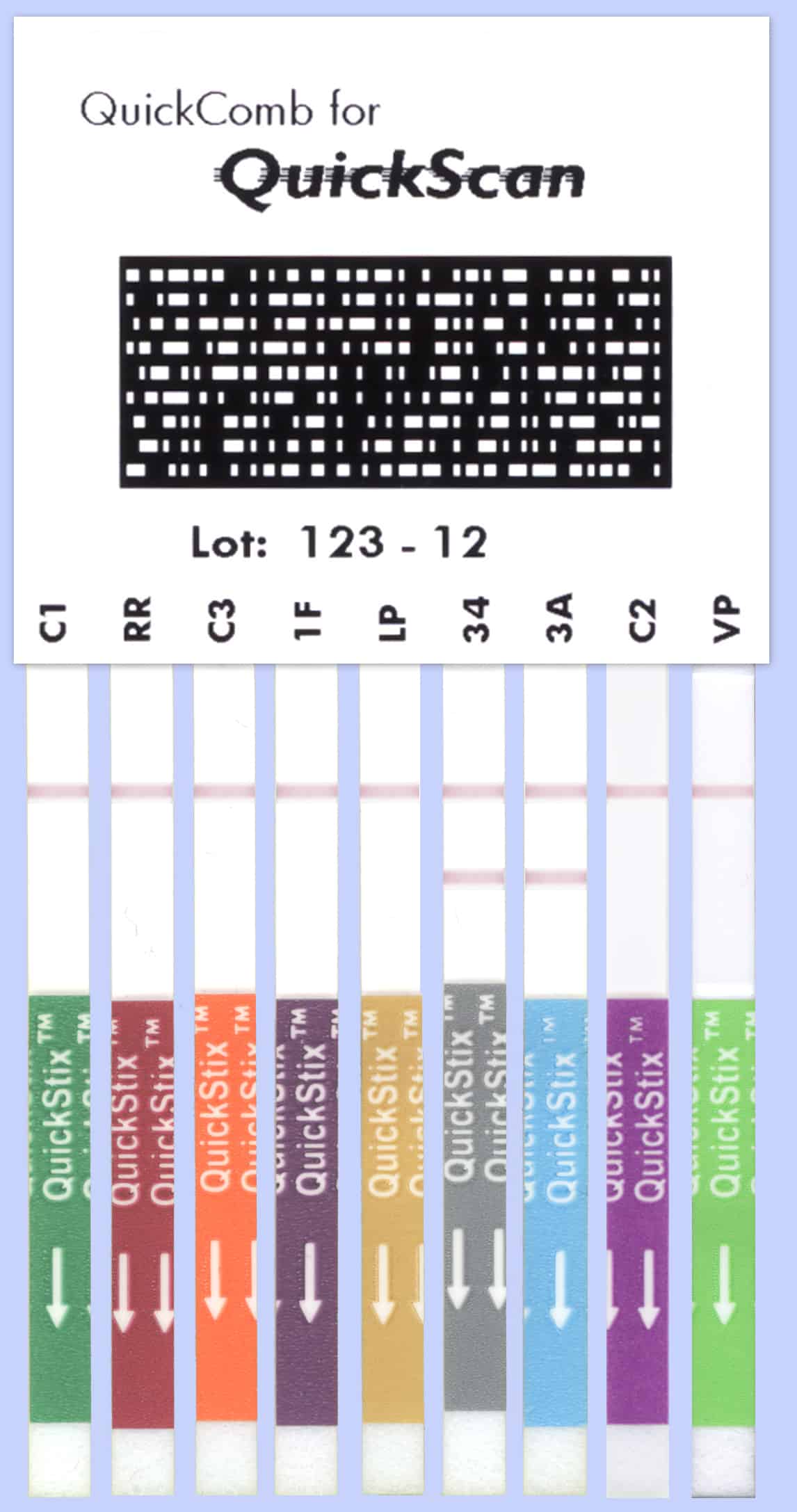 exemplo de imagem de um QuickComb para QuickScan